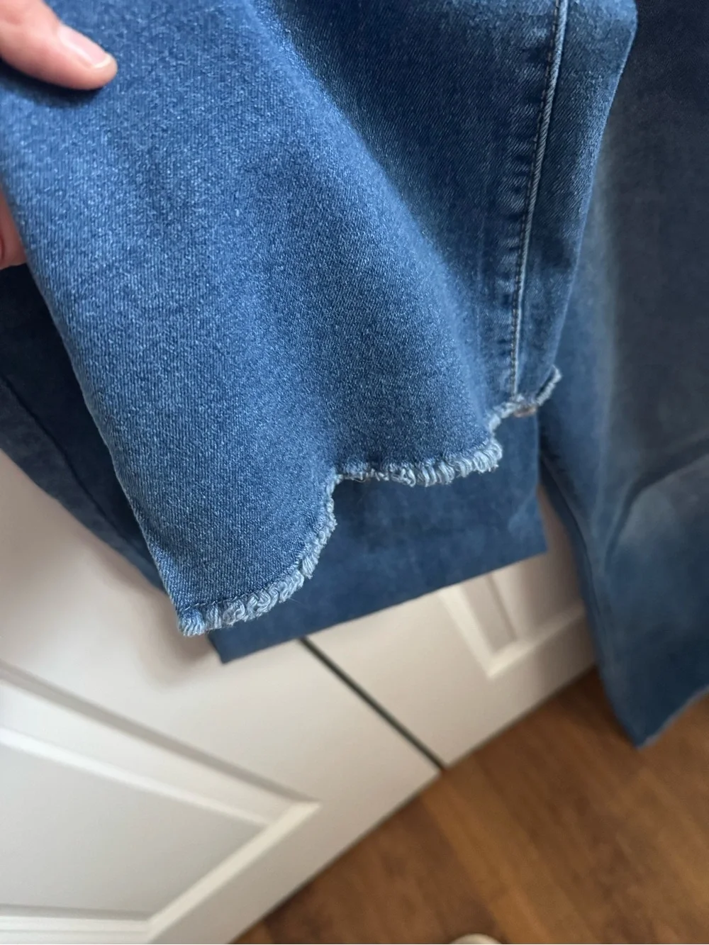 Nicole Miller Blue Embroidered Flare Jeans - Picture 4 of 6
